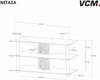 TV Møbler | Lowboard | Kabelføring | Mål H. 45 x B. 95 x D. Produktbild-Vorschau 8