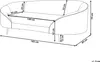 BELIANI Sofa Hellbeige Samt 2-Sitzer Oval Gebogen Dicke Produktbild-Vorschau 7