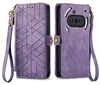 Für Nothing Phone 3a Geometric Design Kunstleder Zipper Produktbild-Vorschau 2