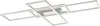A modern, white LED ceiling light with a geometric design. Produktbild-Vorschau