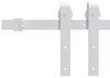 Porte coulissante vidaXL, finition naturelle et blanche, Voir les images du produit 10