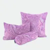 SCHÖNER LEBEN. Kissenhülle Digitaldruck Retro Batik lila Produktbild-Vorschau 2