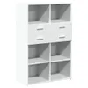 Highboard Weiß 80x42,5x124 cm Holzwerkstoff Produktbild-Vorschau 1