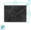 Rechteckiges Marmor-Schneidebrett – 40 cm x 30 cm – Schwarz Produktbild-Vorschau 3