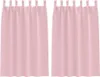 vidaXL Zatemňujúce závesy s krúžkami 2 ks baby pink 175 x Náhľad obrázku produktu 1
