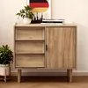 Kommode Holz mit 3 Schubladen & Tür, Sideboard mit Produktbild-Vorschau 2