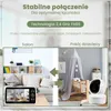 Saaf Niania Elektroniczna Kamera 5” PTZ Widzenie Nocne Podgląd zdjęcia produktu 7