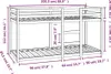 vidaXL Patrová postel 80x200 cm z masivního dřeva borovice Náhled obrázku produktu 7