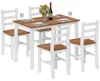 Set da pranzo HOMCOM, tavolo da pranzo, 4 sedie, set da Anteprima dell’immagine prodotto 1