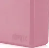 A close-up view of a pink yoga block with the brand name embossed on it. Náhled obrázku produktu
