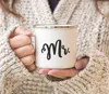 Emaille-Tasse Aufdruck Mr Mrs Partner-Geschenk Produktbild-Vorschau 5