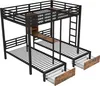 Letto a castello Sweiko, 140 x 200 cm +90 x 200 cm, 3 Anteprima dell’immagine prodotto 14