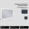 Badspiegel mit LED Beleuchtung 200x50 cm Naomi - Horizontal Produktbild-Vorschau 7