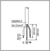 Diagram showing the wiring and dimensions of an electrical cable. Anteprima dell’immagine prodotto