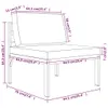 6-tlg. Garten-Lounge-Set mit Kissen Aluminium Anthrazit Produktbild-Vorschau 9
