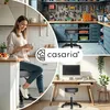 CASARIA® 2x Sgabello con Ruote Regolabile 46-60 cm in Pelle Anteprima dell’immagine prodotto 6