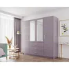Kleiderschrank BALI D4 – 200 cm – 4 Türen, Spiegel & 3 Produktbild-Vorschau 2