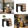 Coiffeuse Vicco Sherry Anthracite/chêne doré 90x75cm sans Voir les images du produit 9