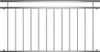 A stainless steel balcony railing or French balcony railing. Produktbild-Vorschau