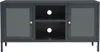 TV-Schrank Anthrazit 105x35x52 cm Stahl und Glas Produktbild-Vorschau 3