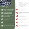 A marketing image for HaGa Geogitter, showing product features and comparing it to other products. Produktbild-Vorschau