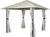 Pergola HWC-J63, pawilon ogrodowy ze ścianą boczną, 3x3m ~ Podgląd zdjęcia produktu 4