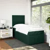 vidaXL Boxspringbett mit Matratze Dunkelgrün 90x190 cm Samt Produktbild-Vorschau 3
