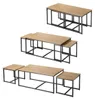 Calicosy - Set di 3 tavolini bassi componibili L100 cm - Anteprima dell’immagine prodotto 5