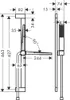 Brauseset Pulsify E 1 jet, Unica Brausestange 650mm Produktbild-Vorschau 2