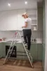 Baulich | Aluminium Haushaltsleiter - 2 x 7 Stufen - Max. Produktbild-Vorschau 3