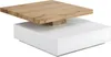 KYRIA Couchtisch - 1 Schublade und drehbare Platte - MDF - Produktbild-Vorschau 3