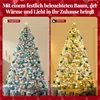Yaheetech 213cm Künstlicher Weihnachtsbaum mit Schnee & 350 Produktbild-Vorschau 4