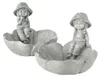 Vogeltränke Paula Mädchen Kunstharz grau H.19 cm Stückpreis Produktbild-Vorschau 1