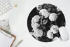 MuchoWow® Mauspad Mousepad Blumen - Schwarz und Weiß - Produktbild-Vorschau 5