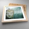 Gerahmtes Poster - Rahmen in heller Eiche - Buddha Grafik Produktbild-Vorschau 3