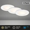 LED vstavané svietidlá ultraploché sada 3 ks 6 W IP44 biela Náhľad obrázku produktu 2