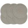 vidaXL Tovagliette 6 pz. Grigio 38 cm Rotondo Cotone Anteprima dell’immagine prodotto 4