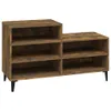 vidaXL Schuhregal Räuchereiche 102x36x60 cm Holzwerkstoff - Produktbild-Vorschau 13