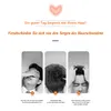 Three black and white images of men with different hair issues, with German text describing the problems. Produktbild-Vorschau