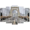 5-teiliges leinwandbild brooklyn-brücke new york 100x70 cm Produktbild-Vorschau 2