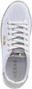 A top-down view of a white Guess sneaker with gold accents. Produktbild-Vorschau