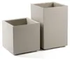 Pot de fleurs sur roulettes, couleur beige, aspect bois, Voir les images du produit 9