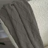Koc z frędzlami Neria ciemnoszary grafit 150x200 cm Podgląd zdjęcia produktu 4
