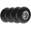 Outsunny Schubkarrenrad 4er Set Ersatzrad 80 kg Ø 255 mm Produktbild-Vorschau 1