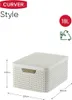 Panier Curver STYLE2 LID M, creme, avec couvercle, 42x29x19 Voir les images du produit 5