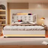 okwish Letto imbottito 140×200 Letto junior con più ripiani Anteprima dell’immagine prodotto 9