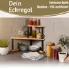 LS-LebenStil Küchenregal Eckregal Holz Metall 52cm Produktbild-Vorschau 3