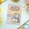 Mr. & Mrs. Panda Ansichtskarte Pinguine Kuscheln Design - Produktbild-Vorschau 2