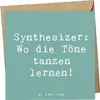 Mr. & Mrs. Panda Klappkarte Spruch Synthesizer Tanz - Produktbild-Vorschau 1