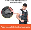 DH FitLife Giubbotto Zavorrato Regolabile 20 kg per Anteprima dell’immagine prodotto 2